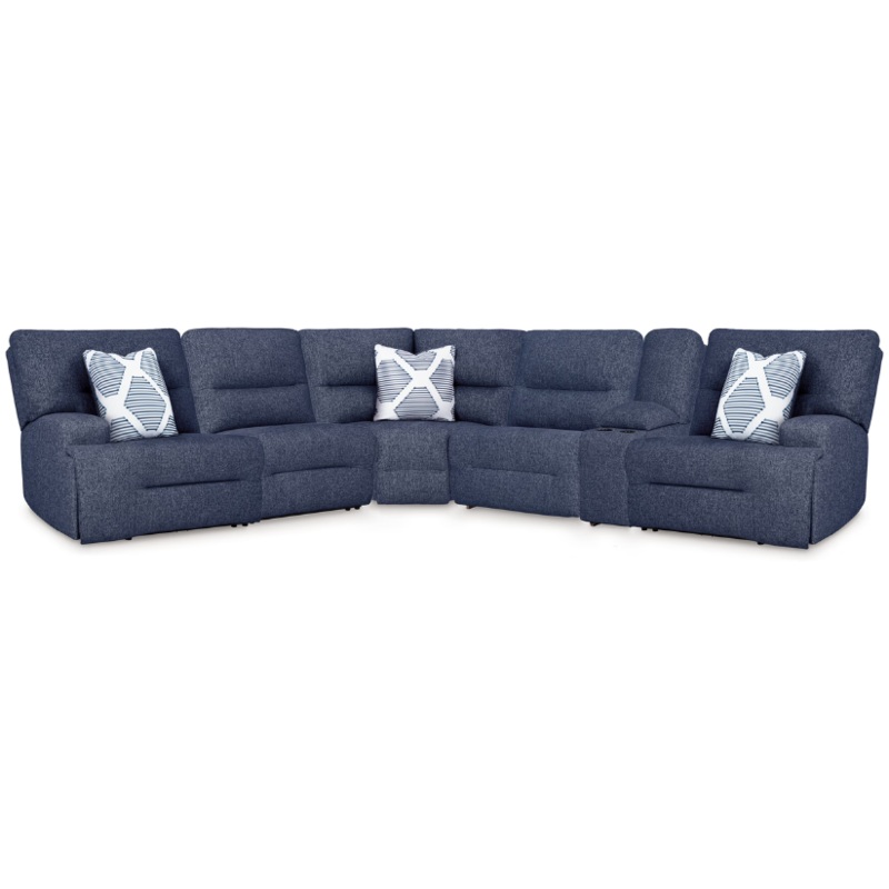 Acklen Place – Navy – 6-Piece Power Reclining Sectional