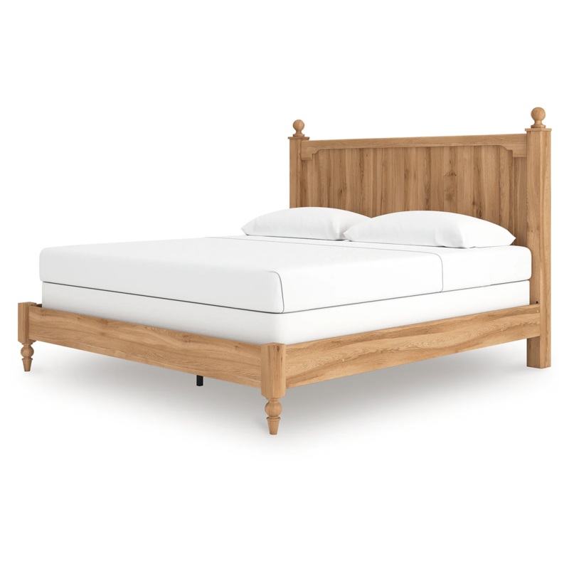 Aleaport – Warm Brown – King Panel Bed
