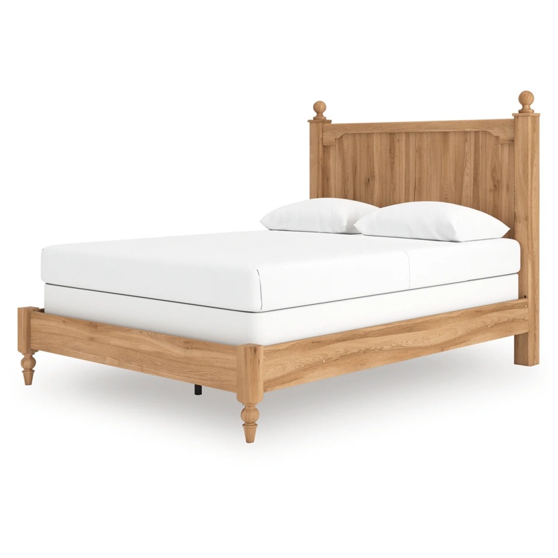 Aleaport – Warm Brown – Queen Panel Bed