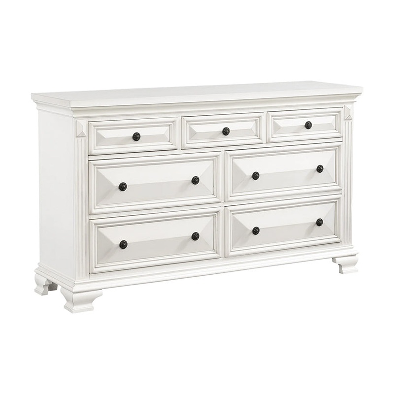 Calloway – 7-Drawer Dresser – White