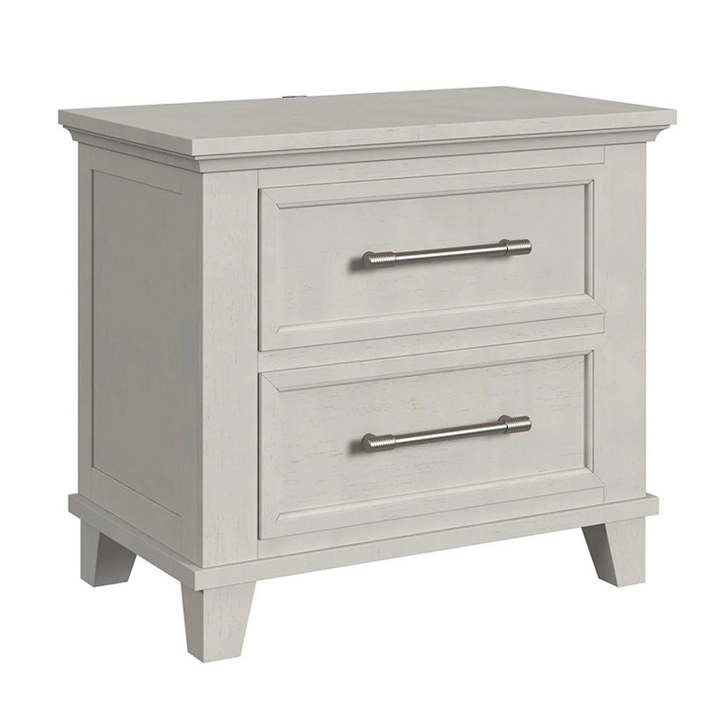 Canterbury – 2-Drawer Nightstand With USB – Ivory