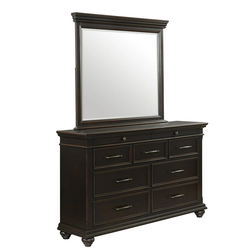 Slater – Dresser & Mirror Set – Black