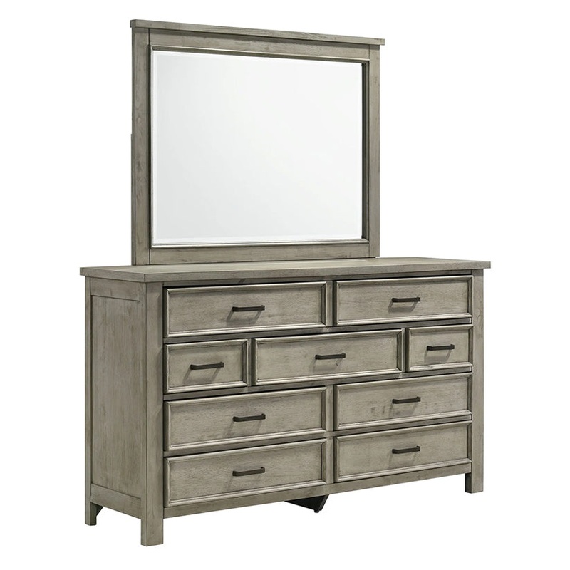 Sullivan – Dresser & Mirror Set – Drift Gray