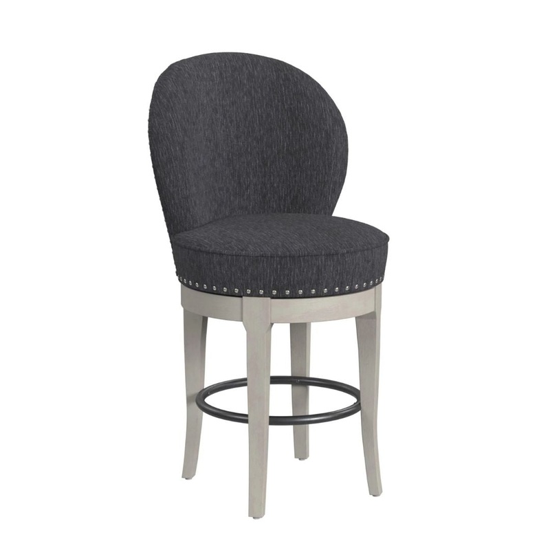 Westford – Swivel Bar Stool – Charcoal Gray