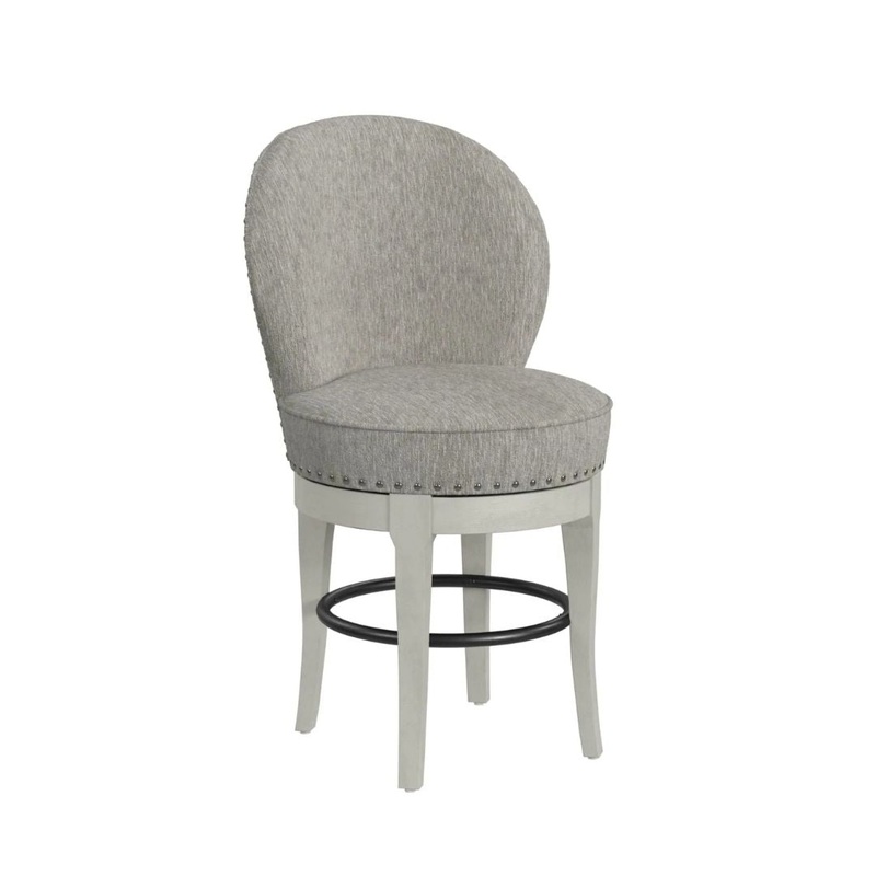 Westford – Swivel Counter Stool Linen – Gray