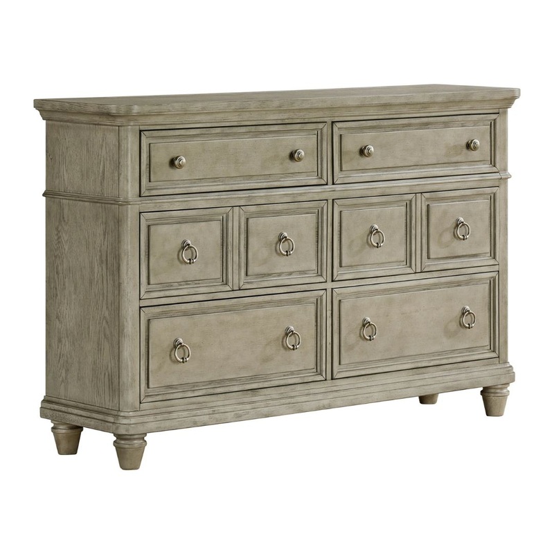 Whit-Ash – 6-Drawer Dresser – Light Gray