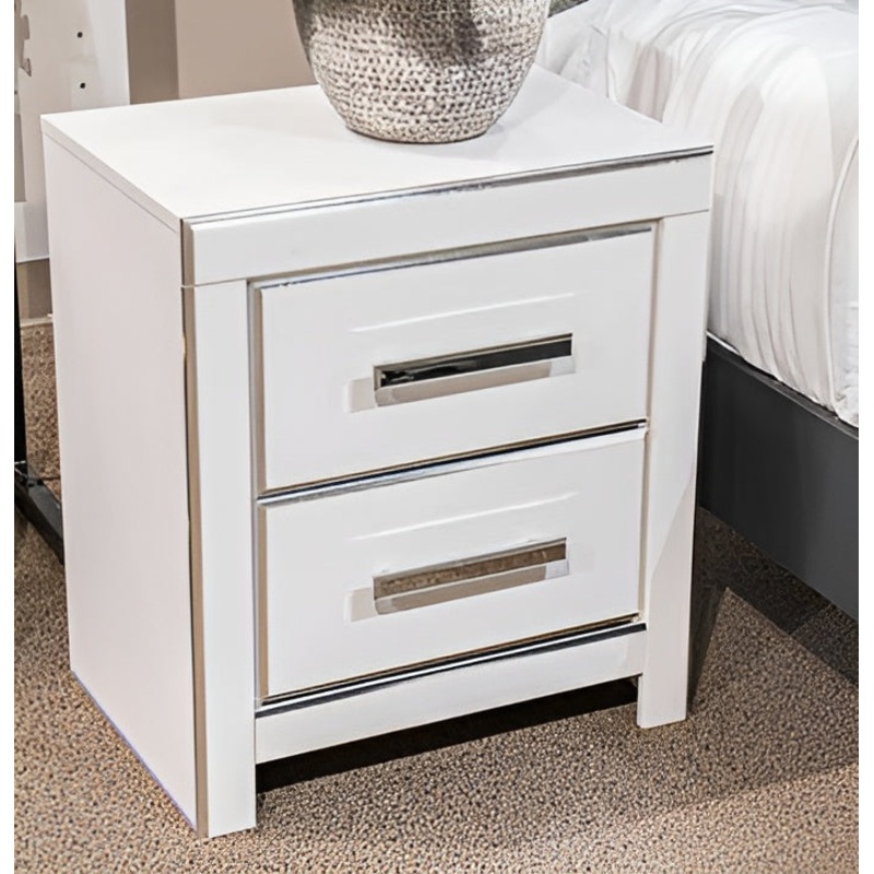 Zuraleus – White – Two Drawer Night Stand