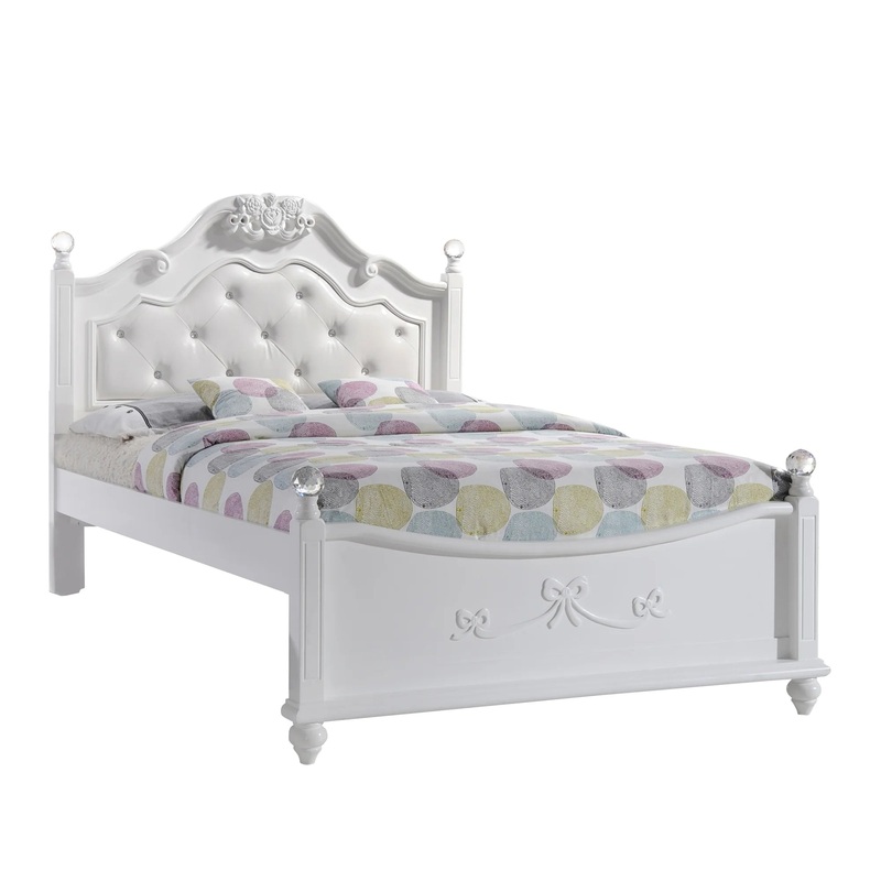 Alana – Full Platform Bed – White