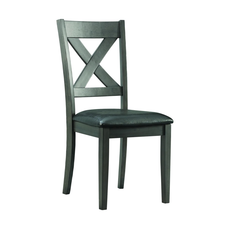 Alex – Dining Side Chair – Gray (Set of 2)