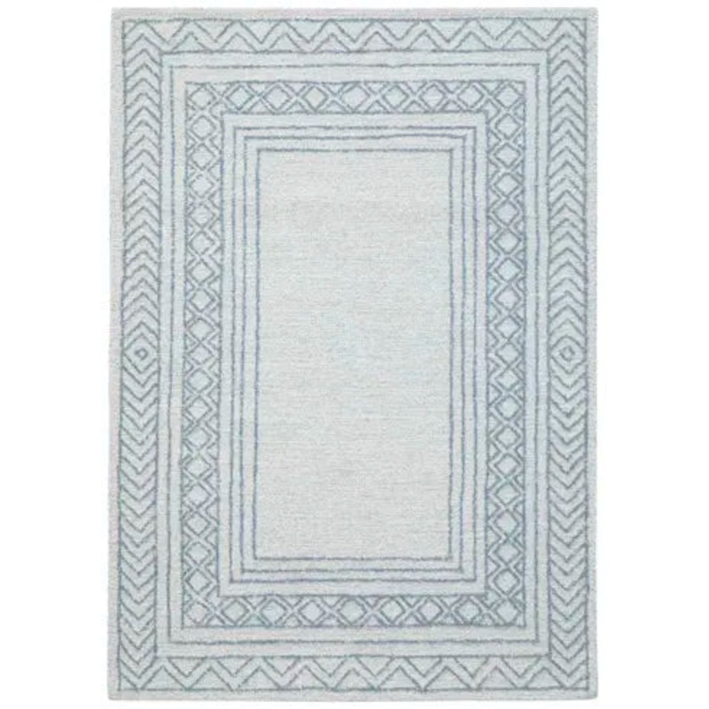 Azelhurst – Blue / Ivory / Gray – Medium Rug – 5′ x 7′