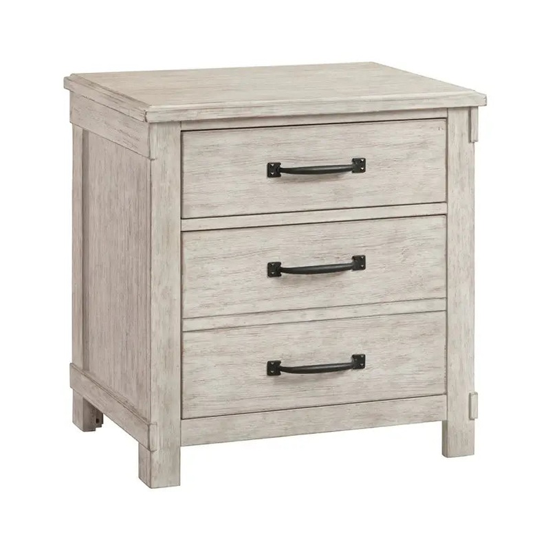 Scott – 2-Drawer Nightstand With USB Ports – White