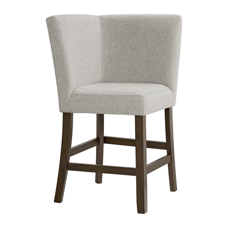 Seneca – Counter Corner Bench With Upholstered Back – Brown