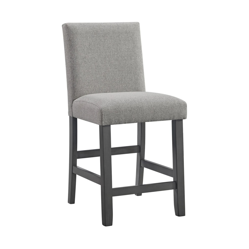 Seneca – Counter Side Chair With Gray Fabric (Set of 2) – Gray