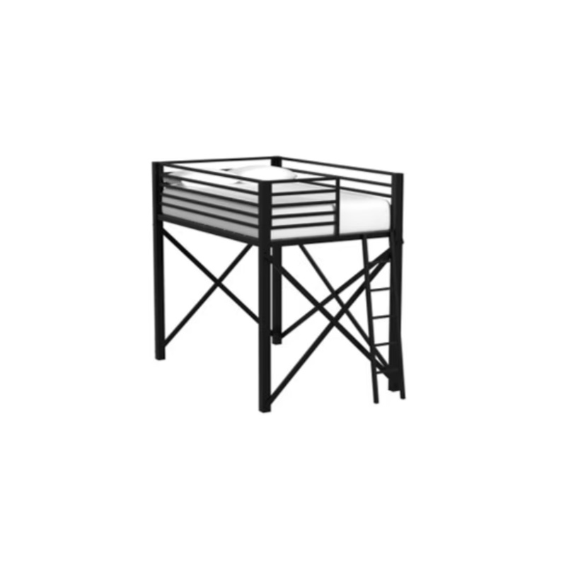 Talia – Full Loft Bunk And Ladder – Black