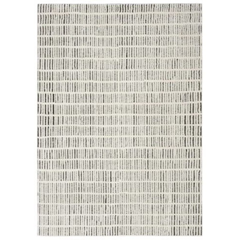 Turinwith – Ivory / Black – Medium Rug – 5′ x 7′