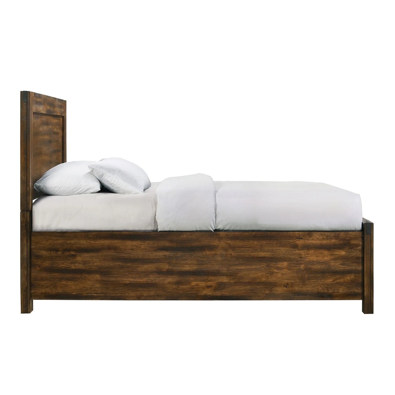Warner – Full Platform Storage Bed – Chestnut