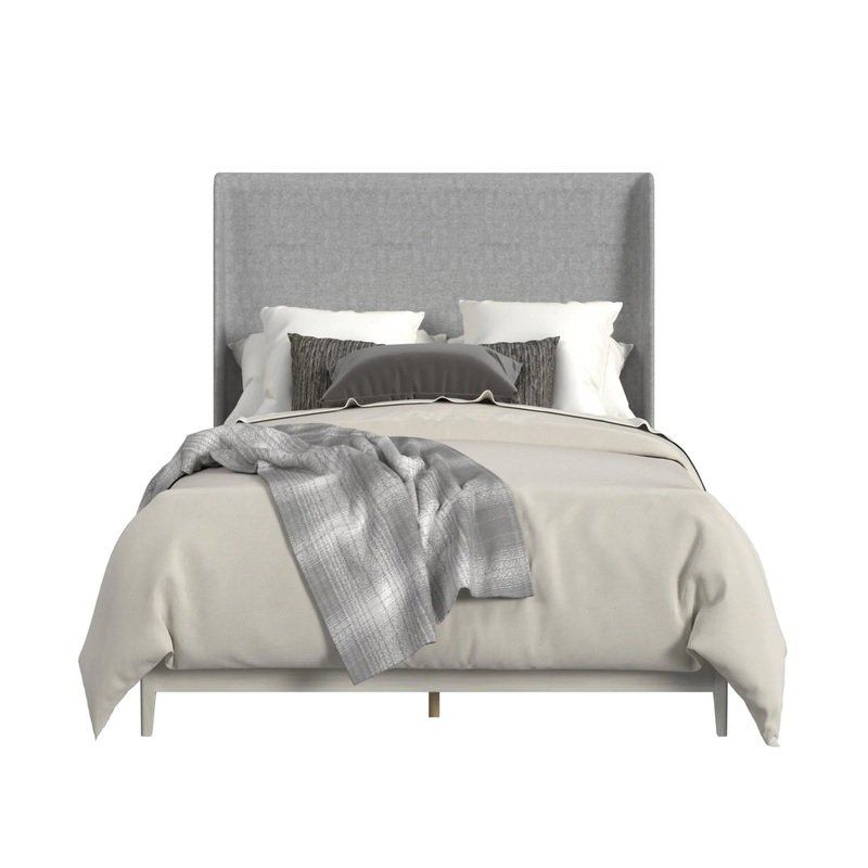 Westland – Full Upholstered Bed With Fabric – Almond Gray