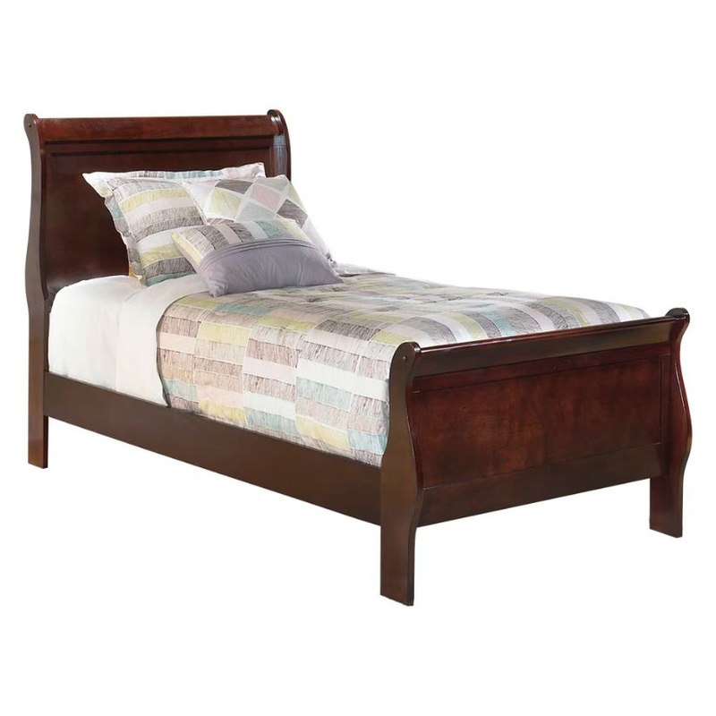 Alisdair – Dark Brown – Twin Sleigh Bed
