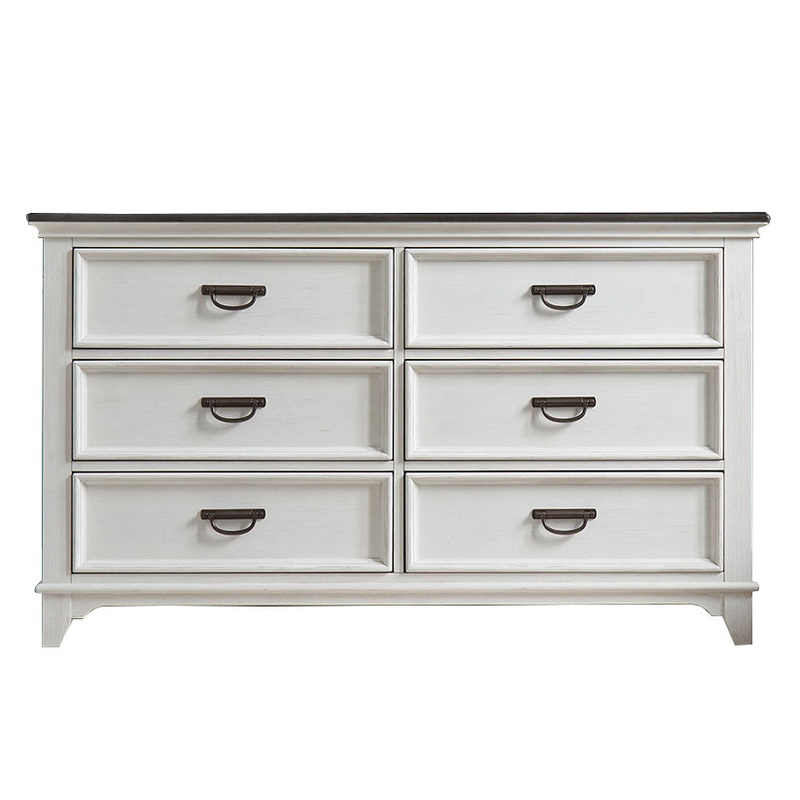 Allyson Park – 6 Drawer Dresser – White