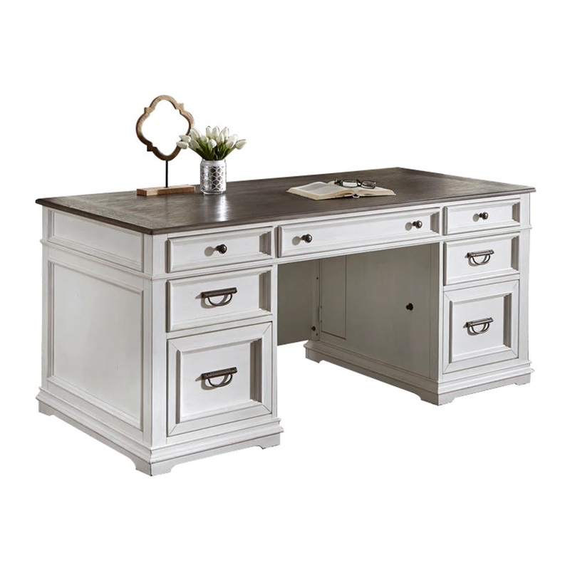 Allyson Park – Complete Desk – White