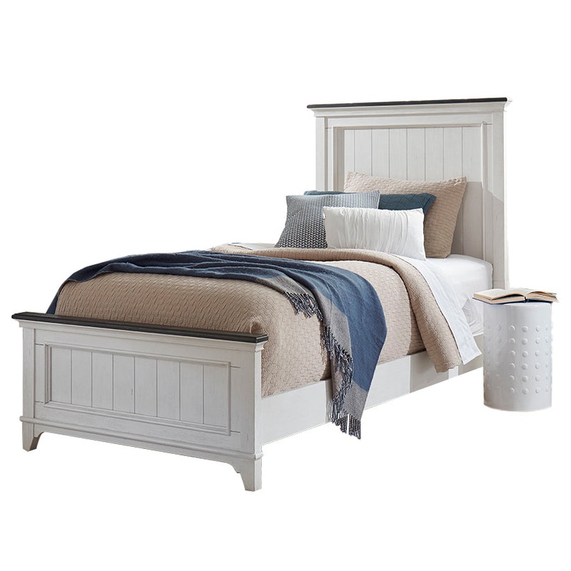 Allyson Park – Full Panel Bed – White