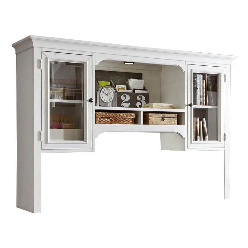 Allyson Park – Jr. Executive Credenza Hutch – White