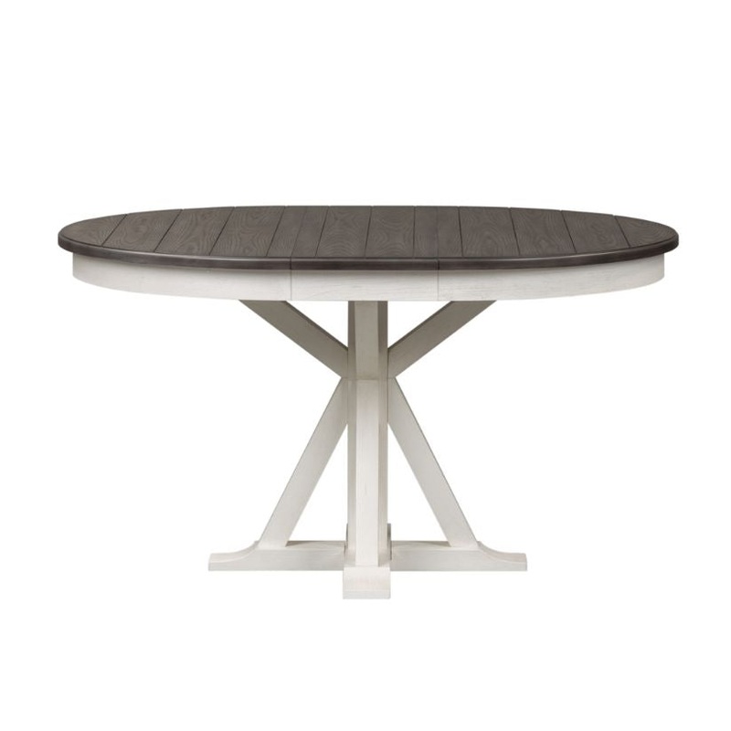 Allyson Park – Pedestal Table – White