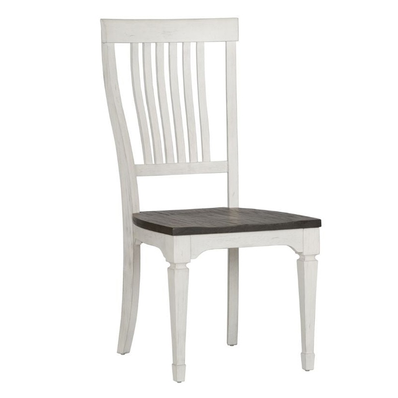 Allyson Park – Slat Back Side Chair – White