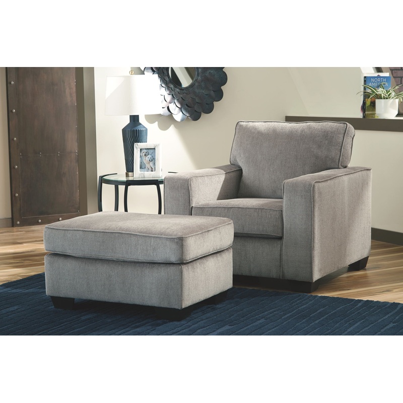 Altari – Light Gray – 2 Pc. – Chair With Ottoman