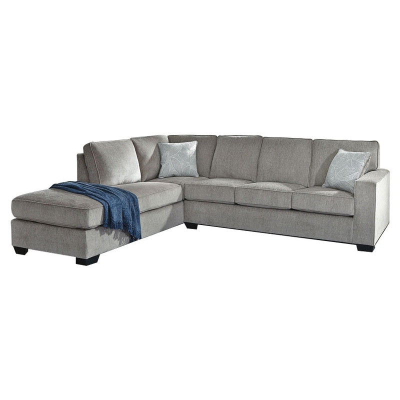 Altari – Light Gray – Left Arm Facing Corner Chaise With Sleeper 2 Pc Sectional