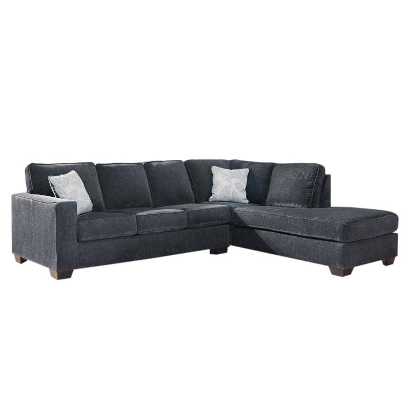 Altari – Slate – Right Arm Facing Corner Chaise With Sleeper 2 Pc Sectional