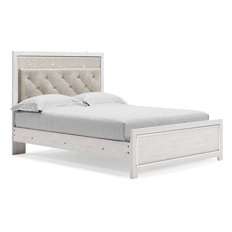 Altyra – White – Queen Panel Bed