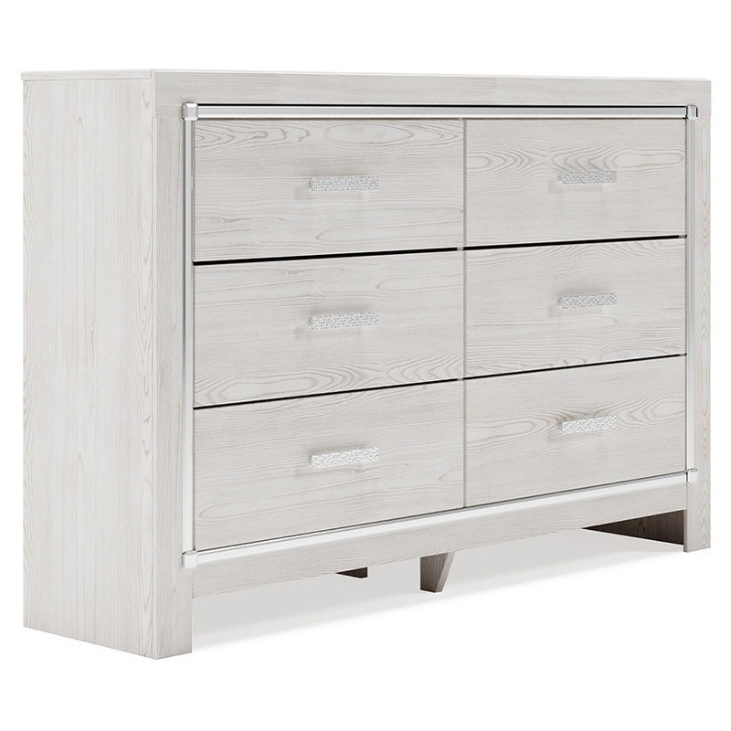Altyra – White – Six Drawer Dresser