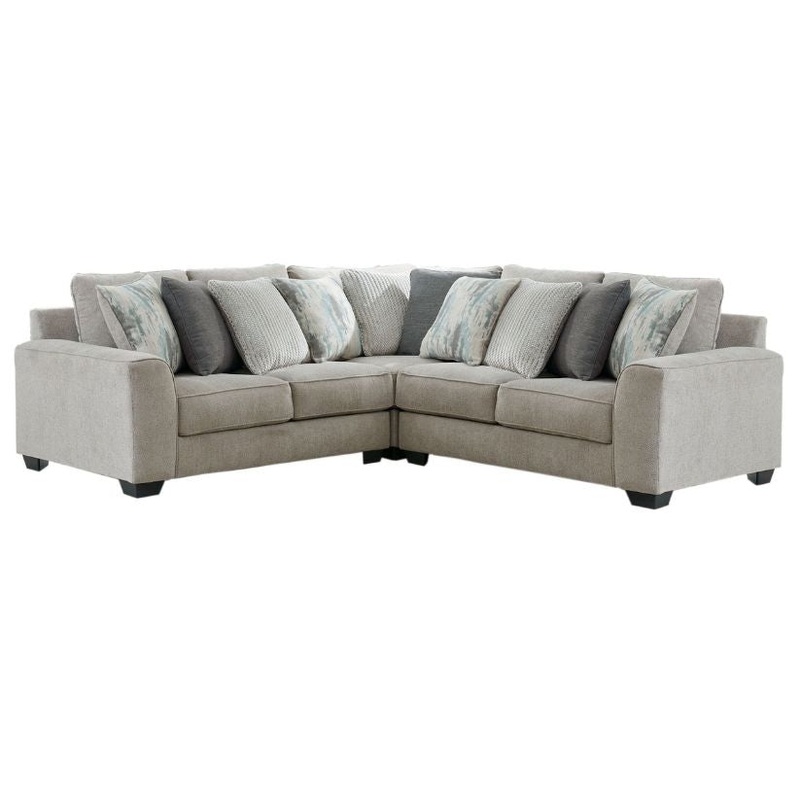 Ardsley – Pewter – Corner Loveseat 3 Pc Sectional