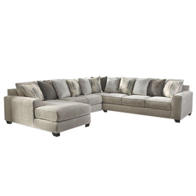 Ardsley – Pewter – Left Arm Facing Corner Chaise With Sofa 4 Pc Sectional