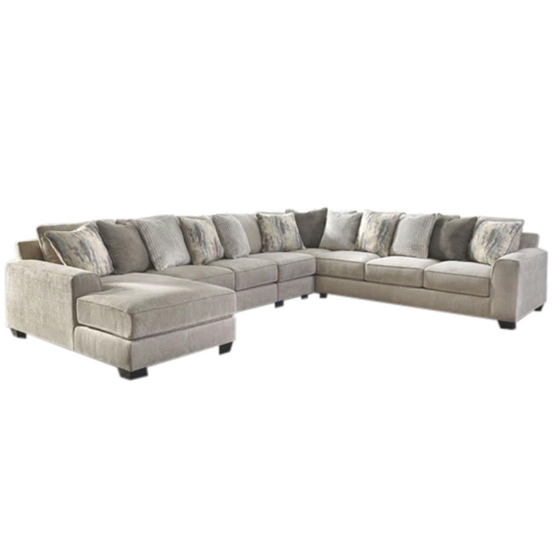 Ardsley – Pewter – Left Arm Facing Corner Chaise With Sofa 5 Pc Sectional