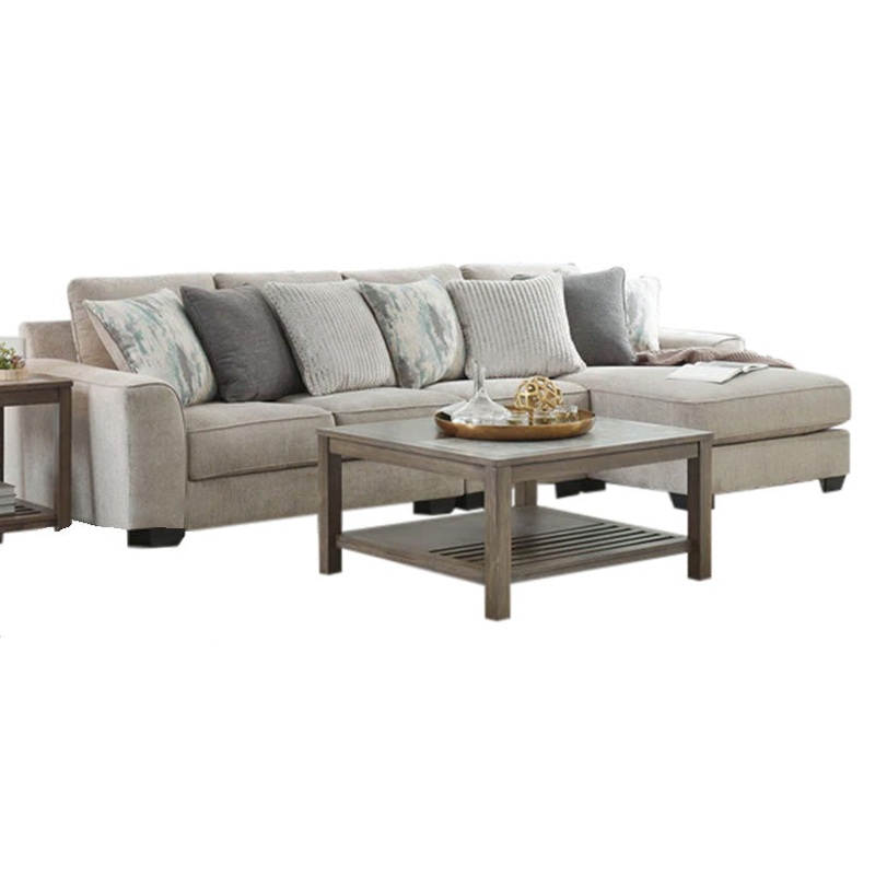 Ardsley – Pewter – Right Arm Facing Corner Chaise With Loveseat 3 Pc Sectional