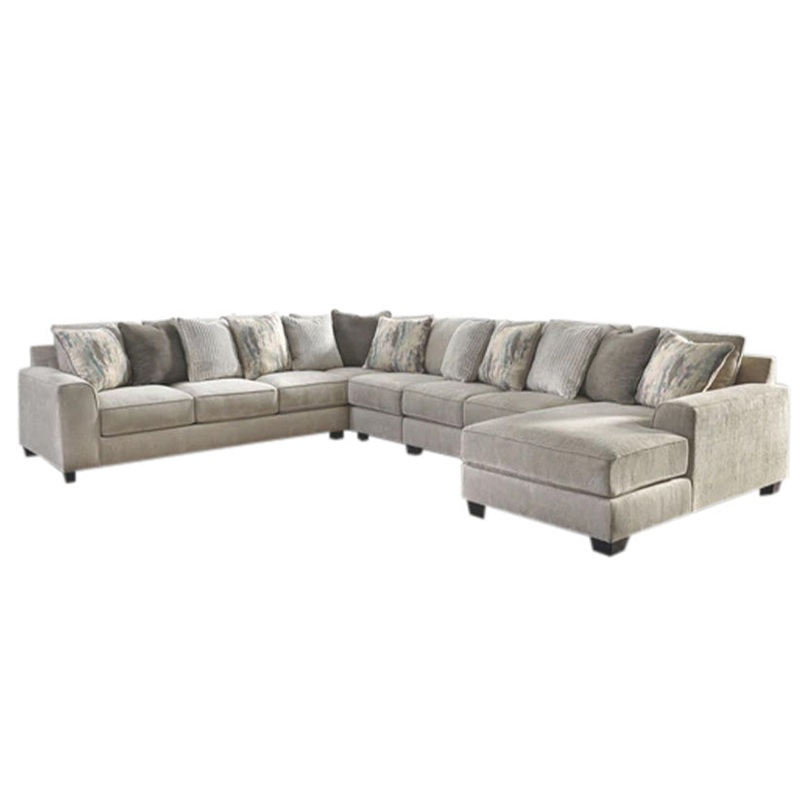 Ardsley – Pewter – Right Arm Facing Corner Chaise With Sofa 5 Pc Sectional