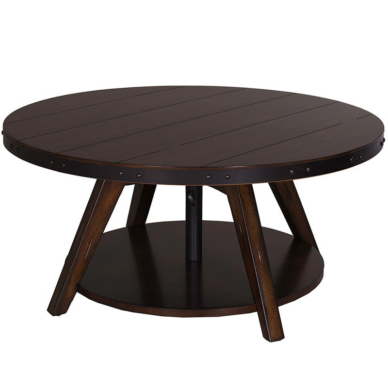 Aspen Skies – Motion Cocktail Table – Dark Brown