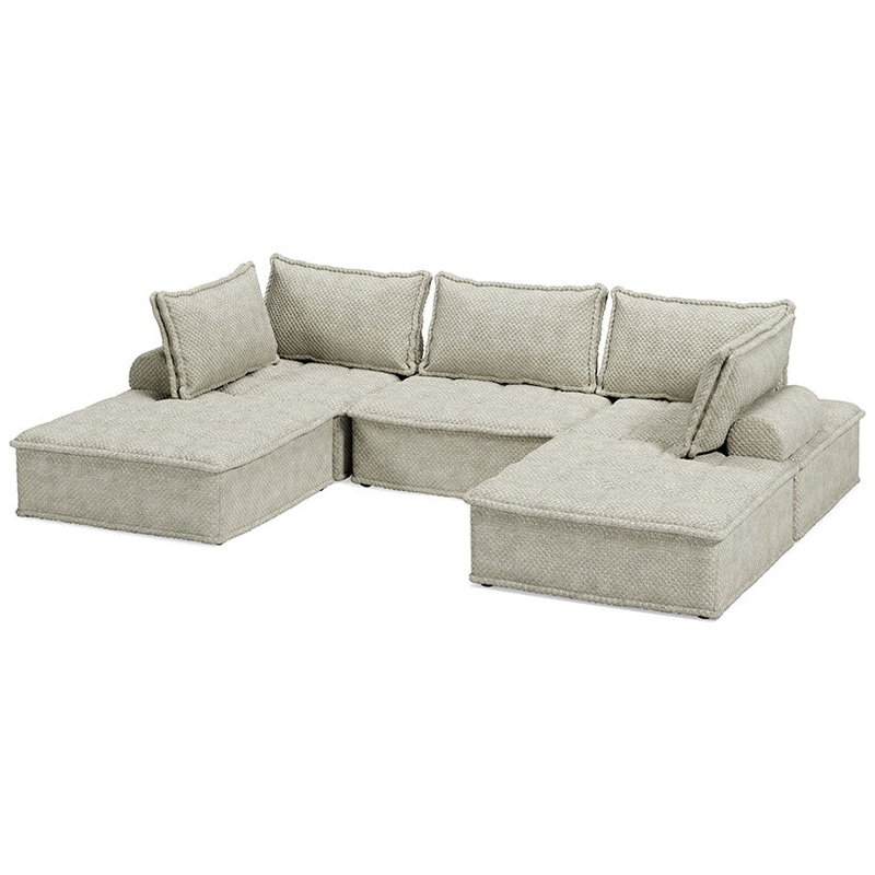 Bales – Taupe – 5-Piece Modular Seating