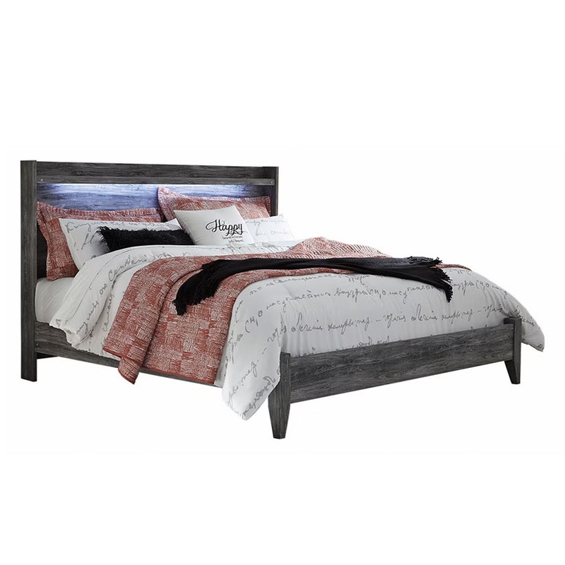 Baystorm – Gray – King Panel Bed