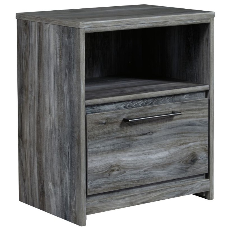 Baystorm – Gray – One Drawer Night Stand