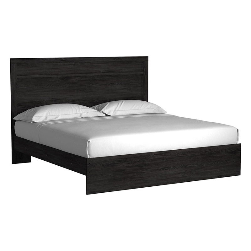Belachime – Black – King Panel Bed