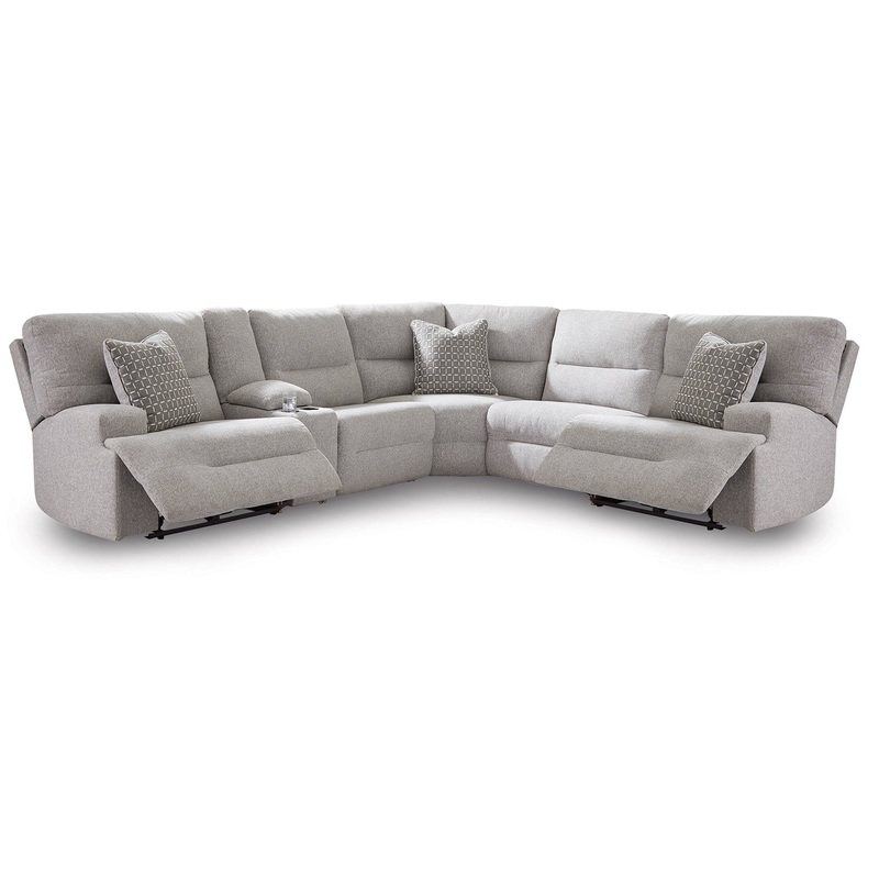 Acklen Place – Pewter – 6-Piece Power Reclining Sectional
