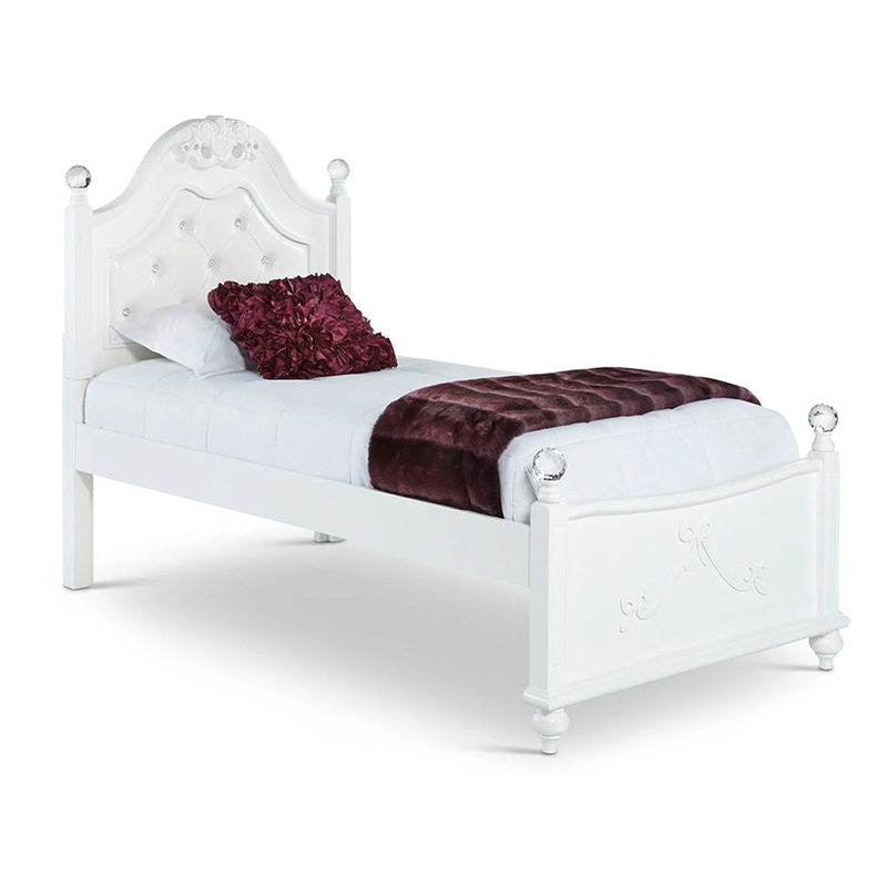 Alana – Twin Platform Bed – White