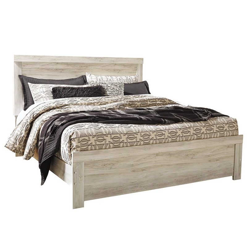 Bellaby – Whitewash – King Panel Bed