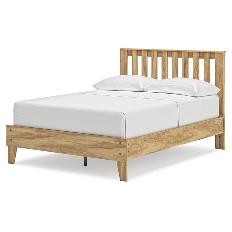 Bermacy – Light Brown – Full Platform Panel Bed