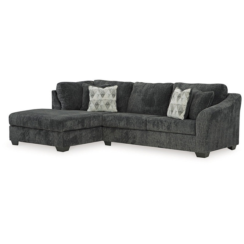 Biddeford – Ebony – 2-Piece Sectional With Laf Corner Chaise