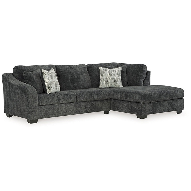 Biddeford – Ebony – 2-Piece Sectional With Raf Corner Chaise