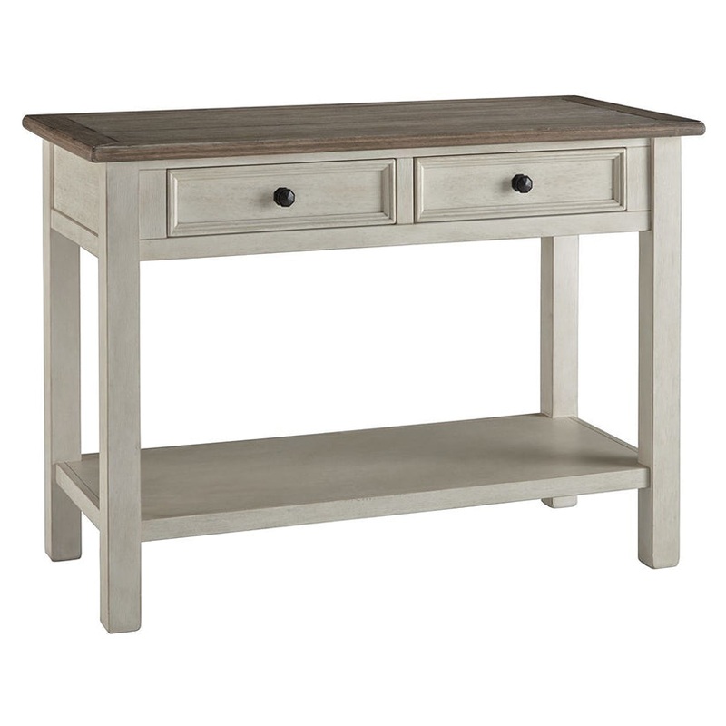 Bolanburg – White / Brown / Beige – Sofa Table